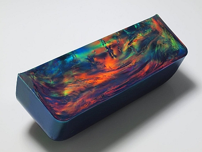 Dark/Orange Aurora Opal - Slab