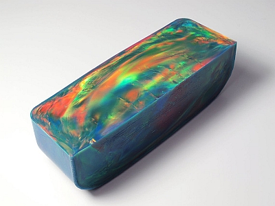 Turquoise/Orange Aurora Opal - Slab