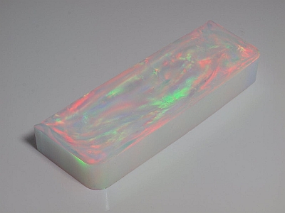 White/Orange Aurora Opal - Slab